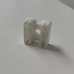 Fermacatena da parete bianco in plastica per zanzariera a catena