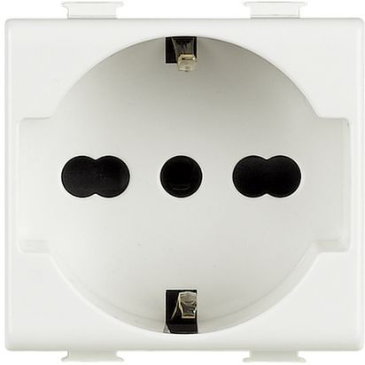 Mmisbrico_Presa modulare 10:16 A - 250Vac 2P+T standard tedesco