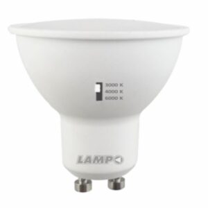 Lampada led dicroica 8w tricolor Gu10