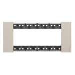 Placca living now 6 moduli sabbia bticino